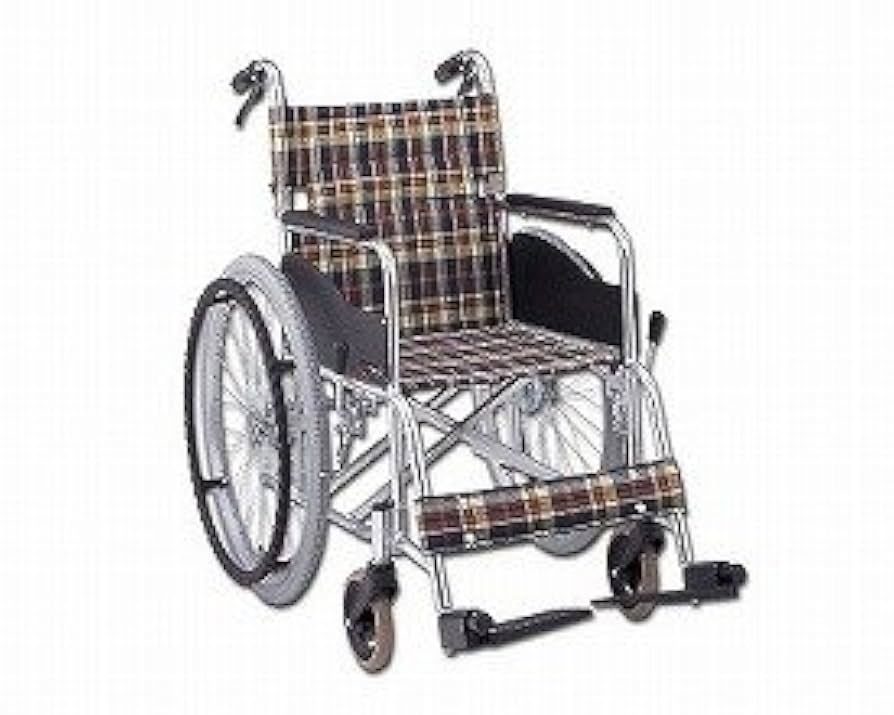 松永製作所 自走用車椅子 AR201B-40 チェック柄 Amazon | アルミ製自走用車いす 室内用 AR-201B/ 座幅40cm ♯S-1